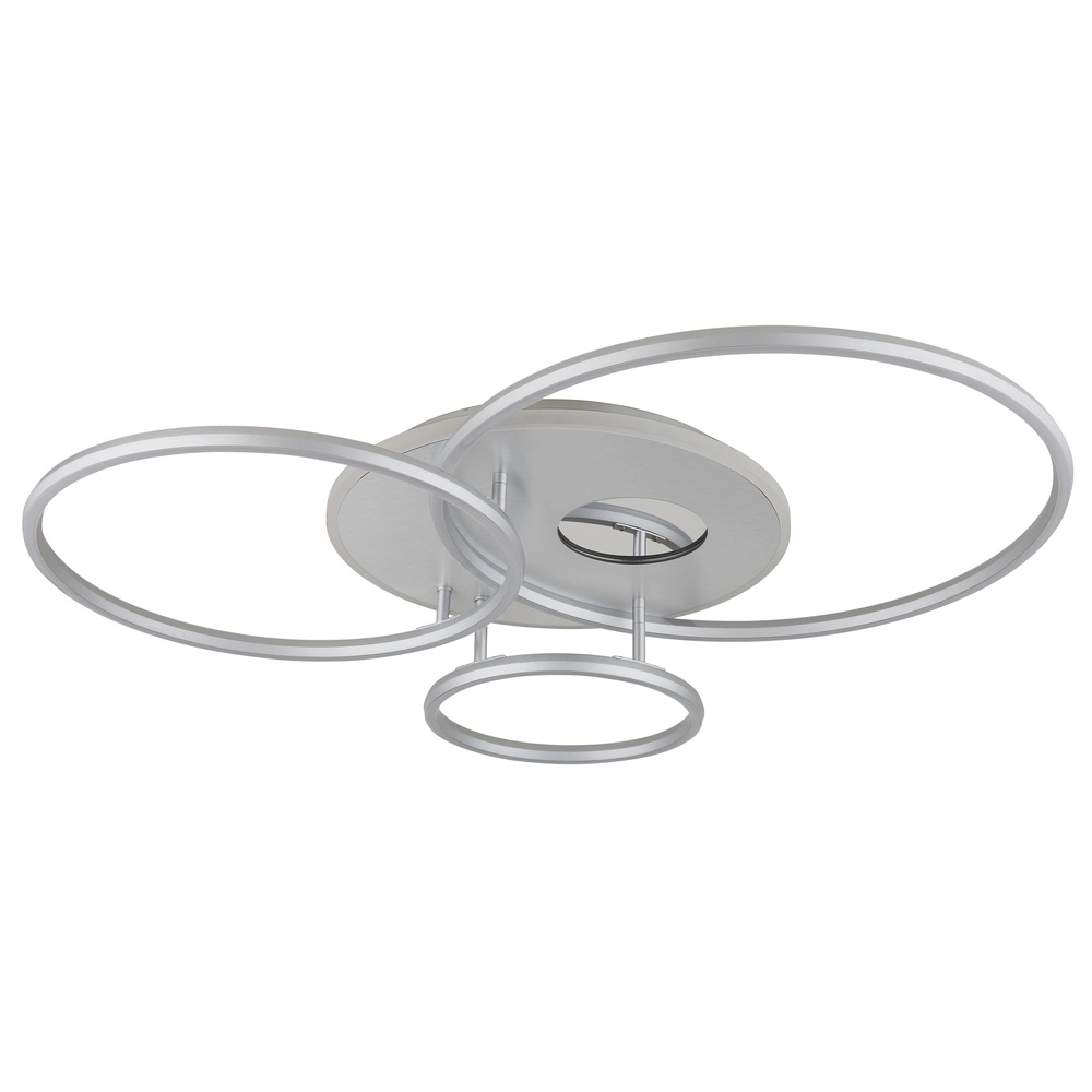 Lampe de plafond moderne Invertina Gris argenté 90 cm Globo 9007371575404