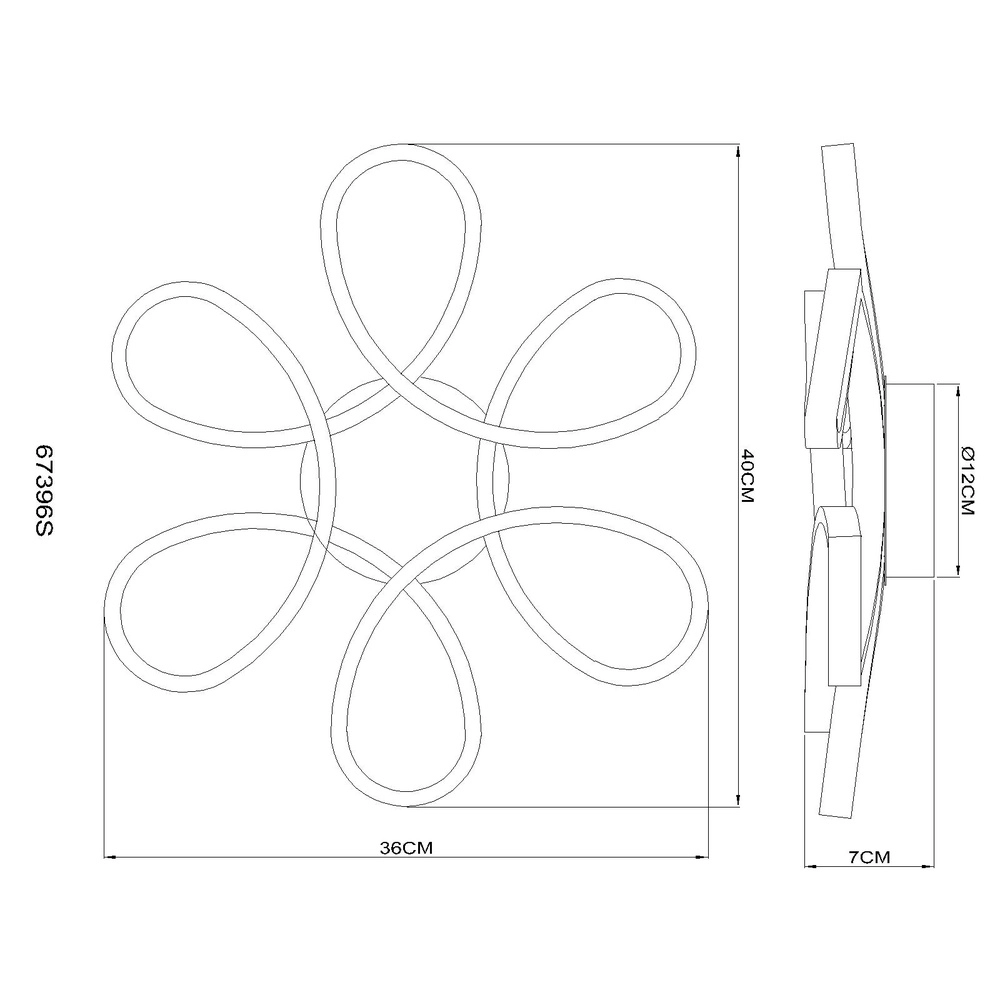 Lampe de plafond à design Orbita brun sable Globo 9007371581313