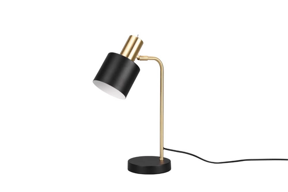 Lampe de bureau design Adam Noir avec de l'or Lampe de bureau design Adam Noir avec de l'or