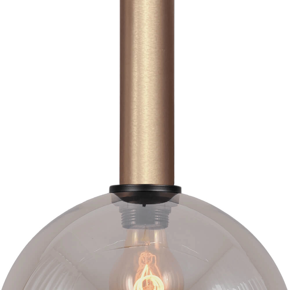 Lampe suspendue Ø 25cm Bella 2 Laiton doré avec verre doré Masterlight 8718121333939