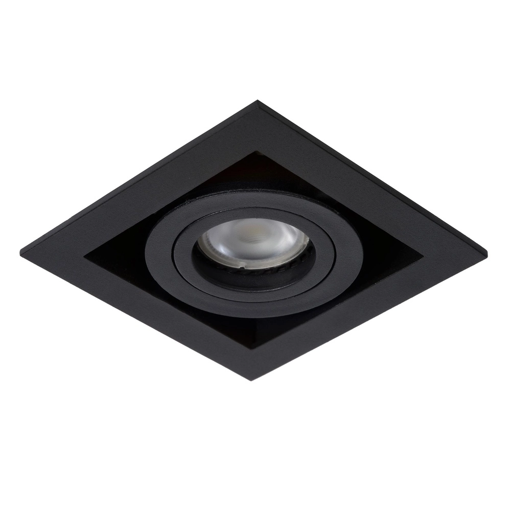 Projecteur carré encastré Chimney Noir simple