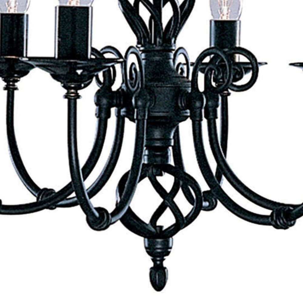 Lustre noir Zanzibar Searchlight 5013874151360