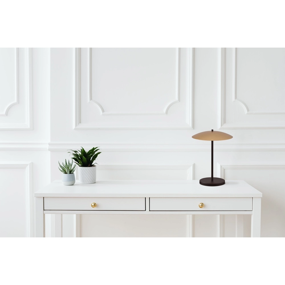 Lampe de table Scala noir avec or Ø 25cm Masterlight 8718121316406