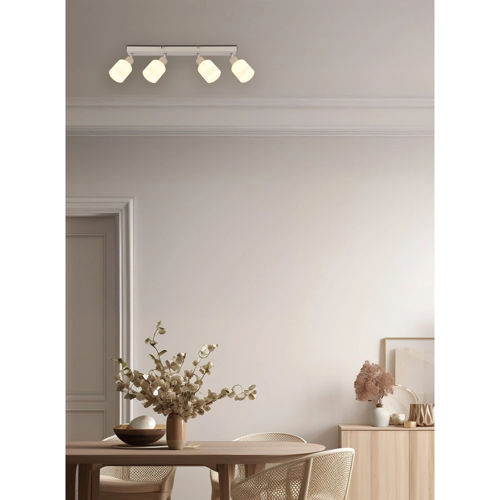 Spot de plafond 4 lumières Trent brun sable Globo 9007371566976