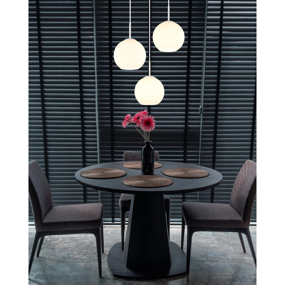 Lampe pendante blanche Andre Conception à 3 lumières Globo 9007371586462