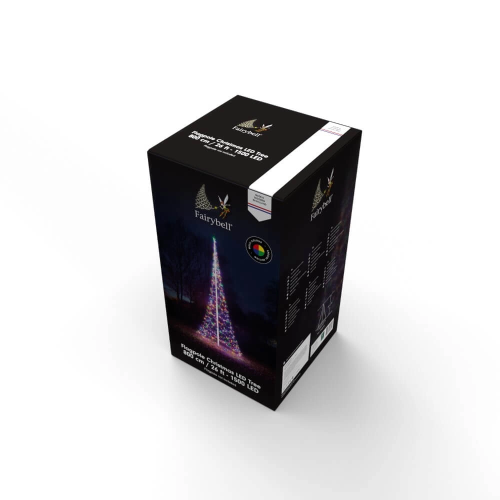 8 meter - 1500 Led - Multicolor - No Pole Fairybell 8718781474324