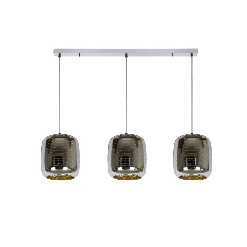 Lampe suspendue Eryn Chrome 3 lumières