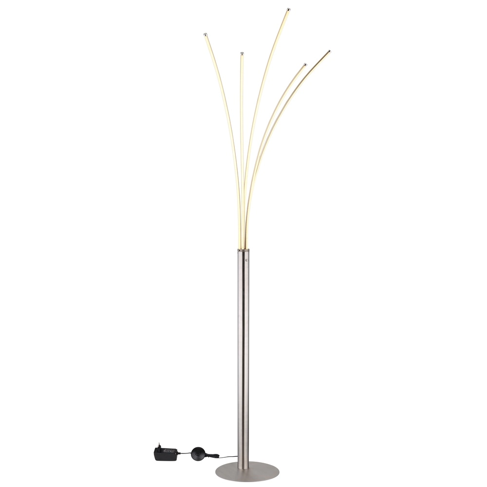 Lampadaire moderne Bizzy nickel Globo 9007371452712