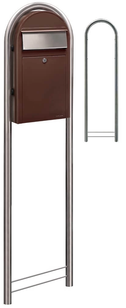 Boites aux lettres Grande S 8017 i Marron foncé Bobi 6417237037268