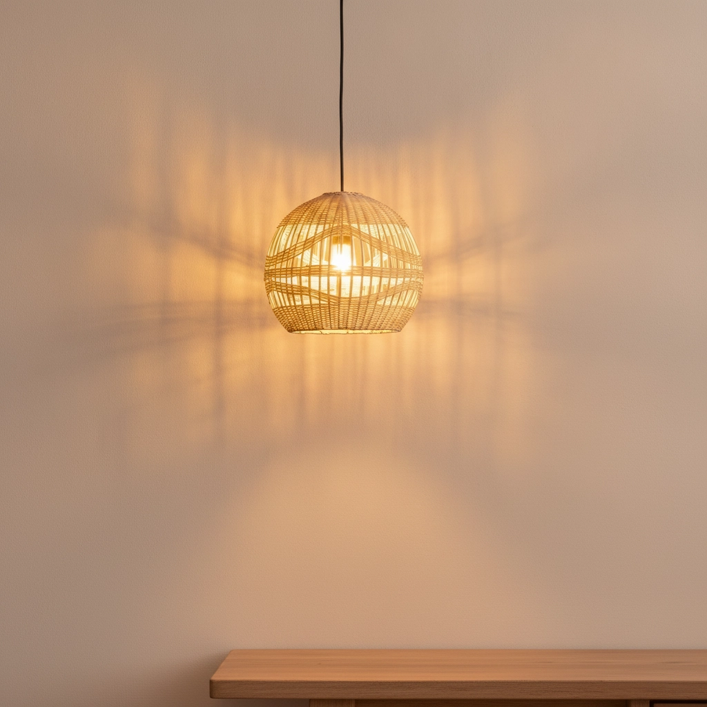 Suspension en rotin Marlo Boule Ø 30cm