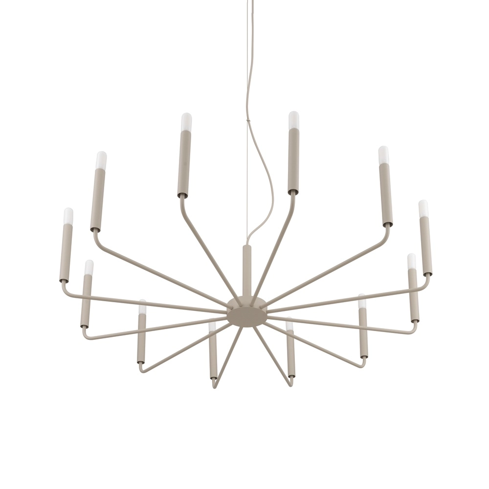 Lustre moderne Orto brun sable Ø 103cm Lyora 5903139125260