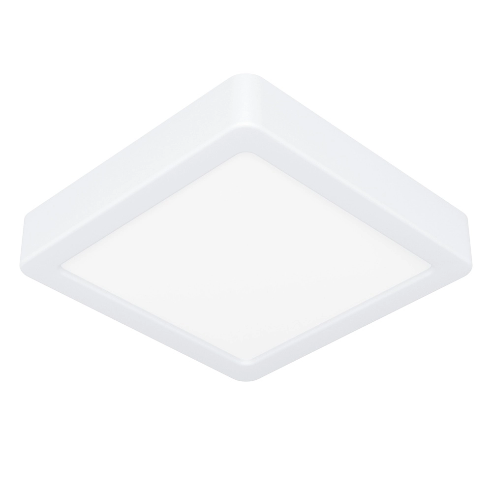 Lumière de plafond IP44 Fueva 6 Carré - Blanc - 15x15cm