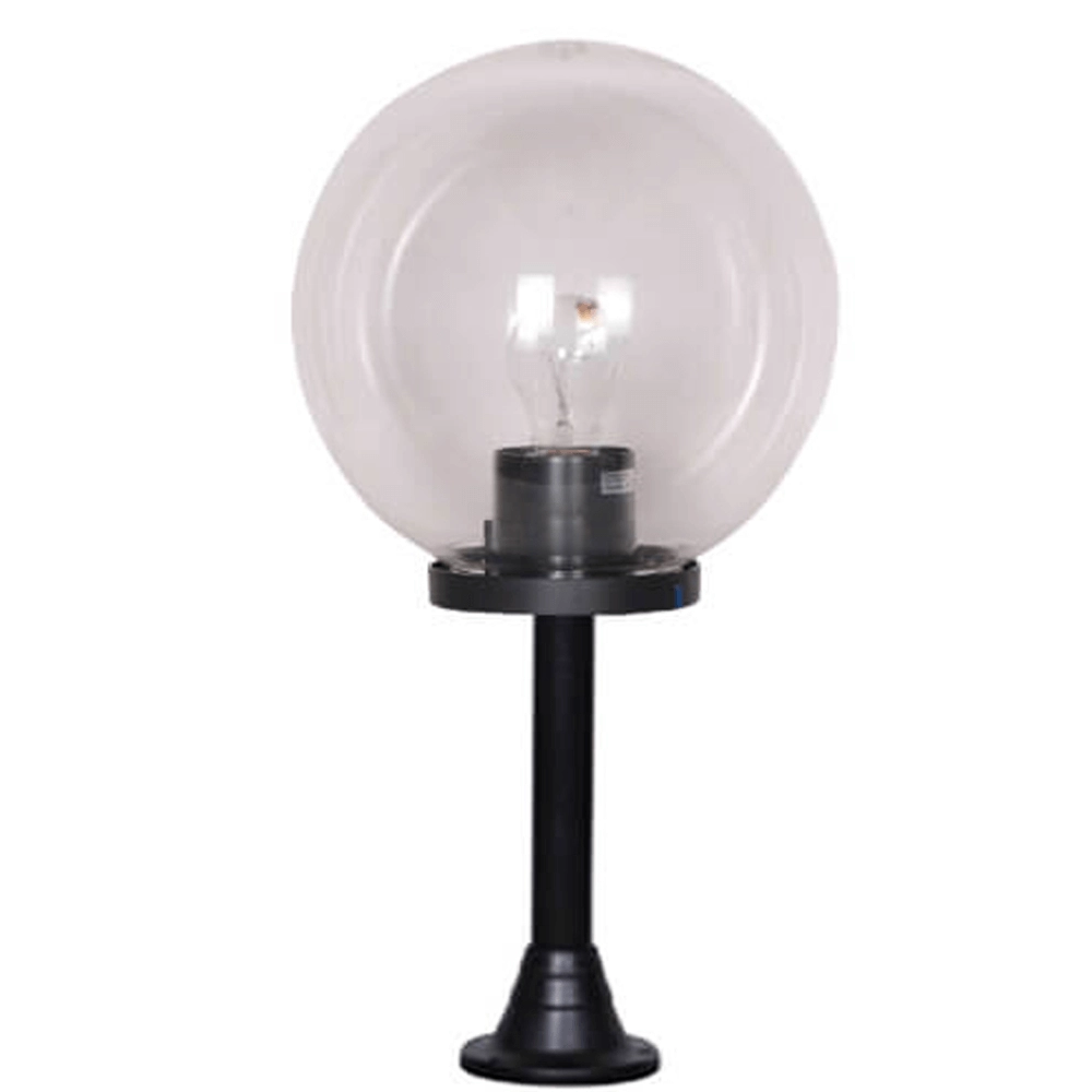 Lampe de jardin Globe Bolano 91cm. debout transparent
