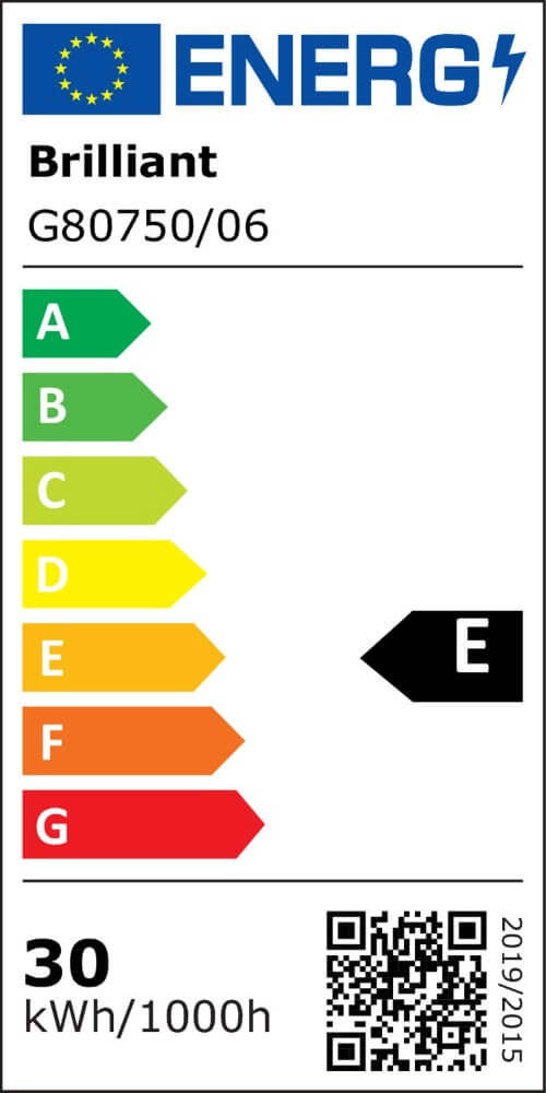 Plafonnier à intensité variable Pedley noir Brilliant 4004353442094