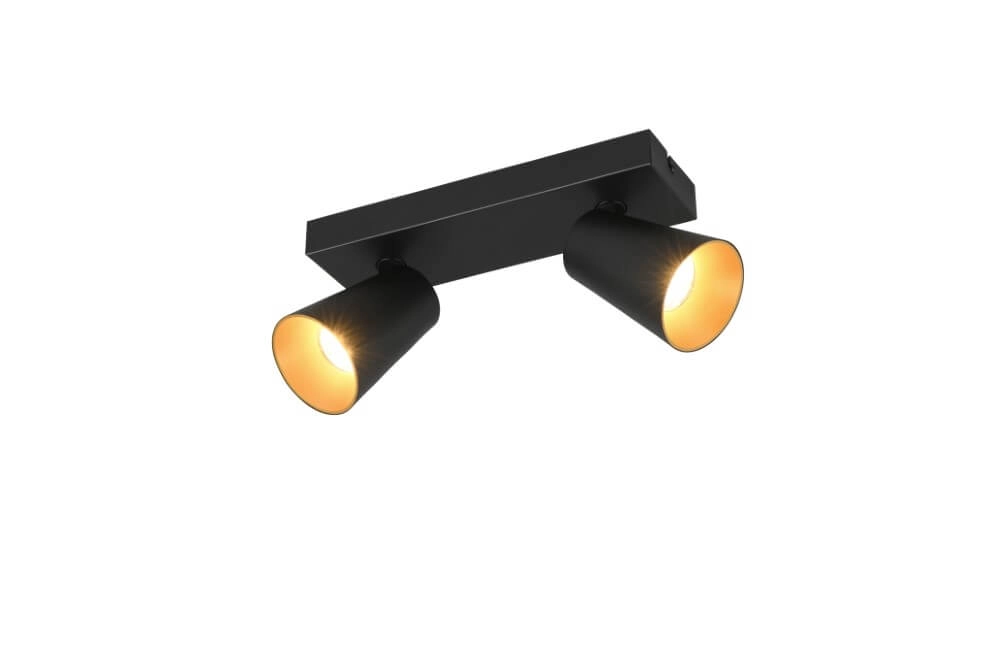 Spot double en saillie Sharp noir