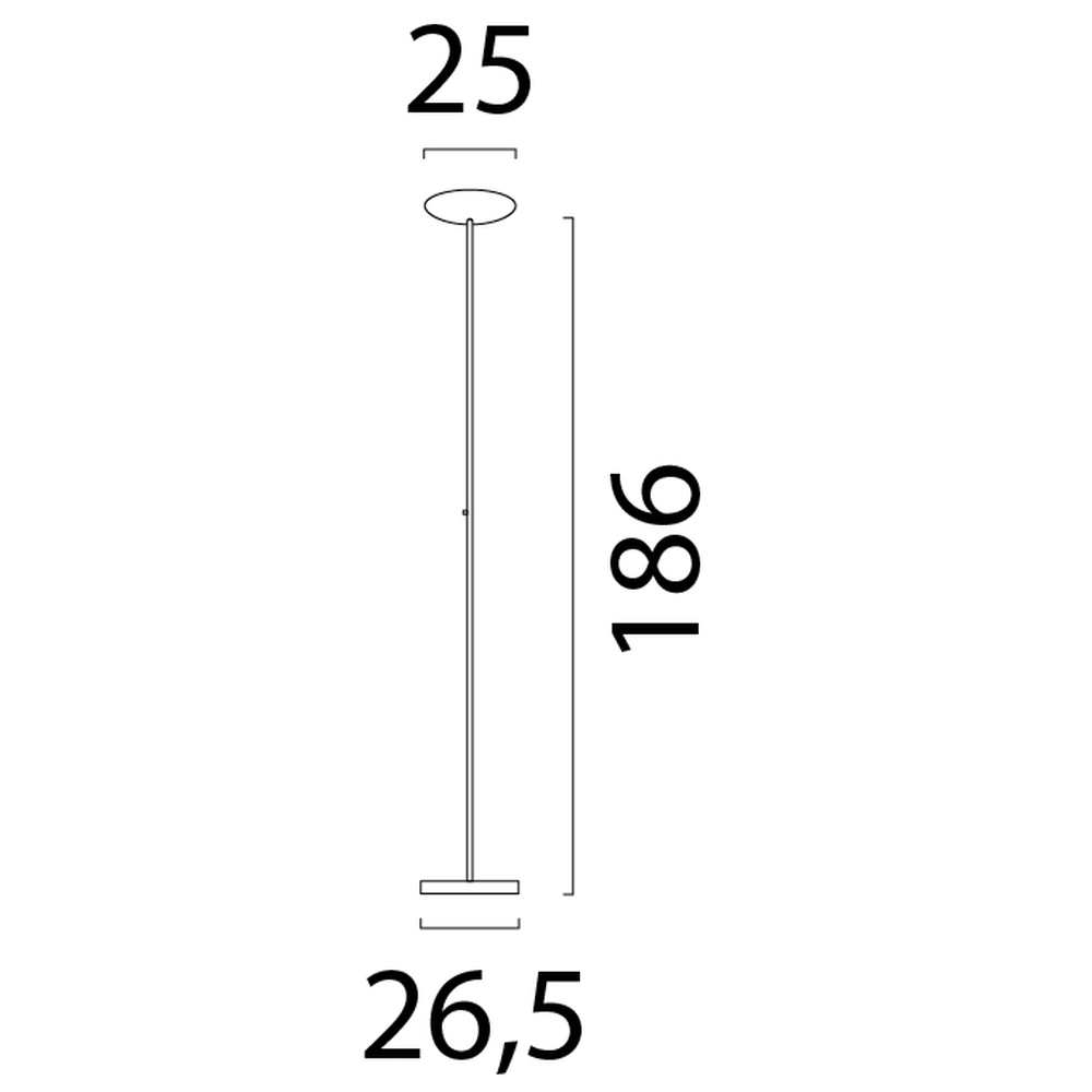 Lampadaire de conception Scala noir avec nickel Ø 25cm Masterlight 8718121334370
