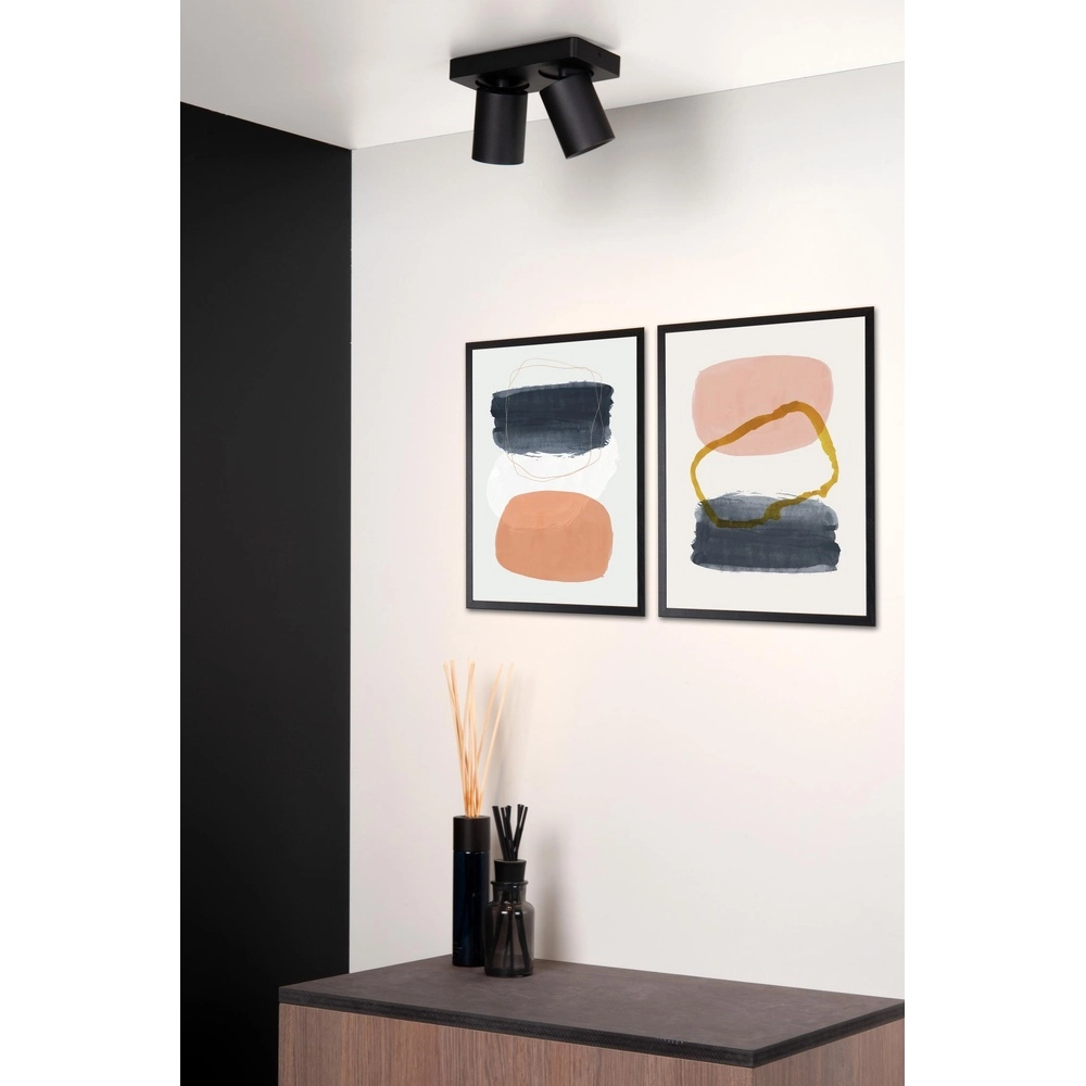 Projecteur de plafond Nigel 2-noir clair Lucide 5411212092557