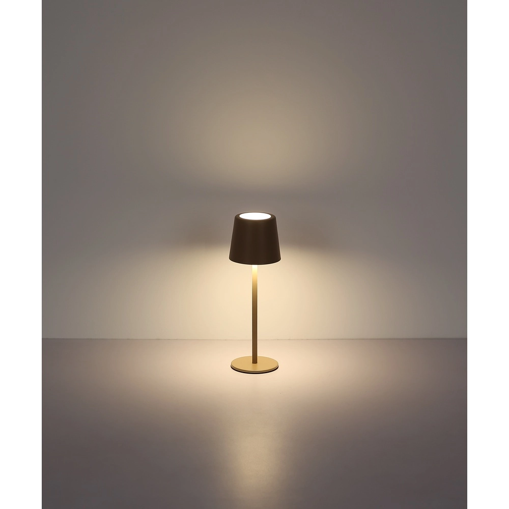 Lampe de table moderne Vancouver Brun sable rechargeable Globo 9007371525478