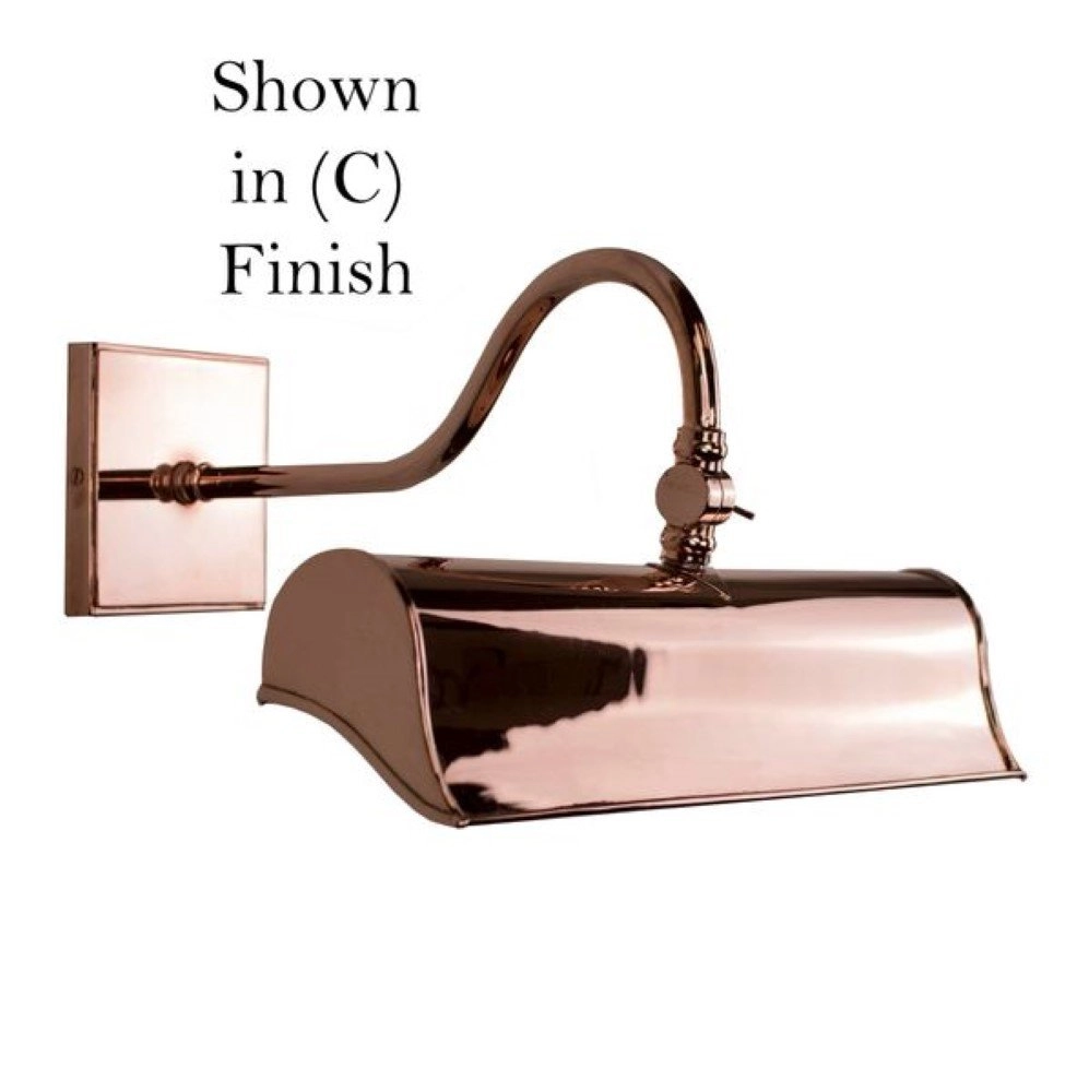 Lampe de peinture rurale Blenheim Picture 33cm - or poli (pbul) Limehouse