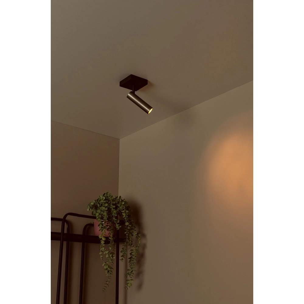 Lampe de plafond élégante Grado Gris métallique Lucide 5411212221698