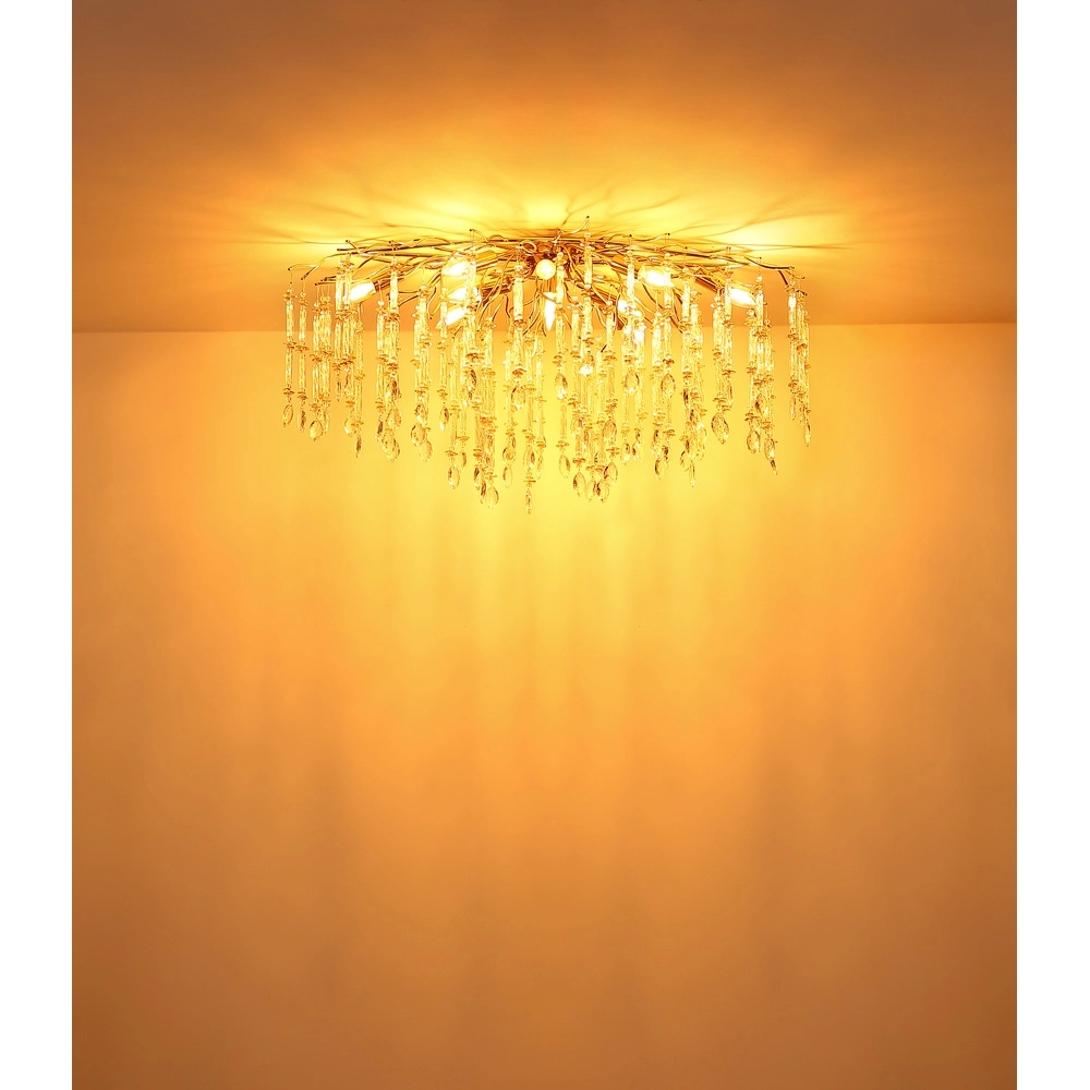 Lampe de plafond Gloria 100 cm d’or Globo 9007371575985