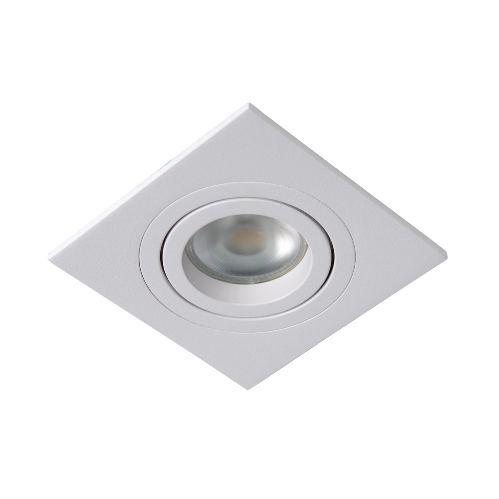 Projecteur encastré Tube Blanc carré