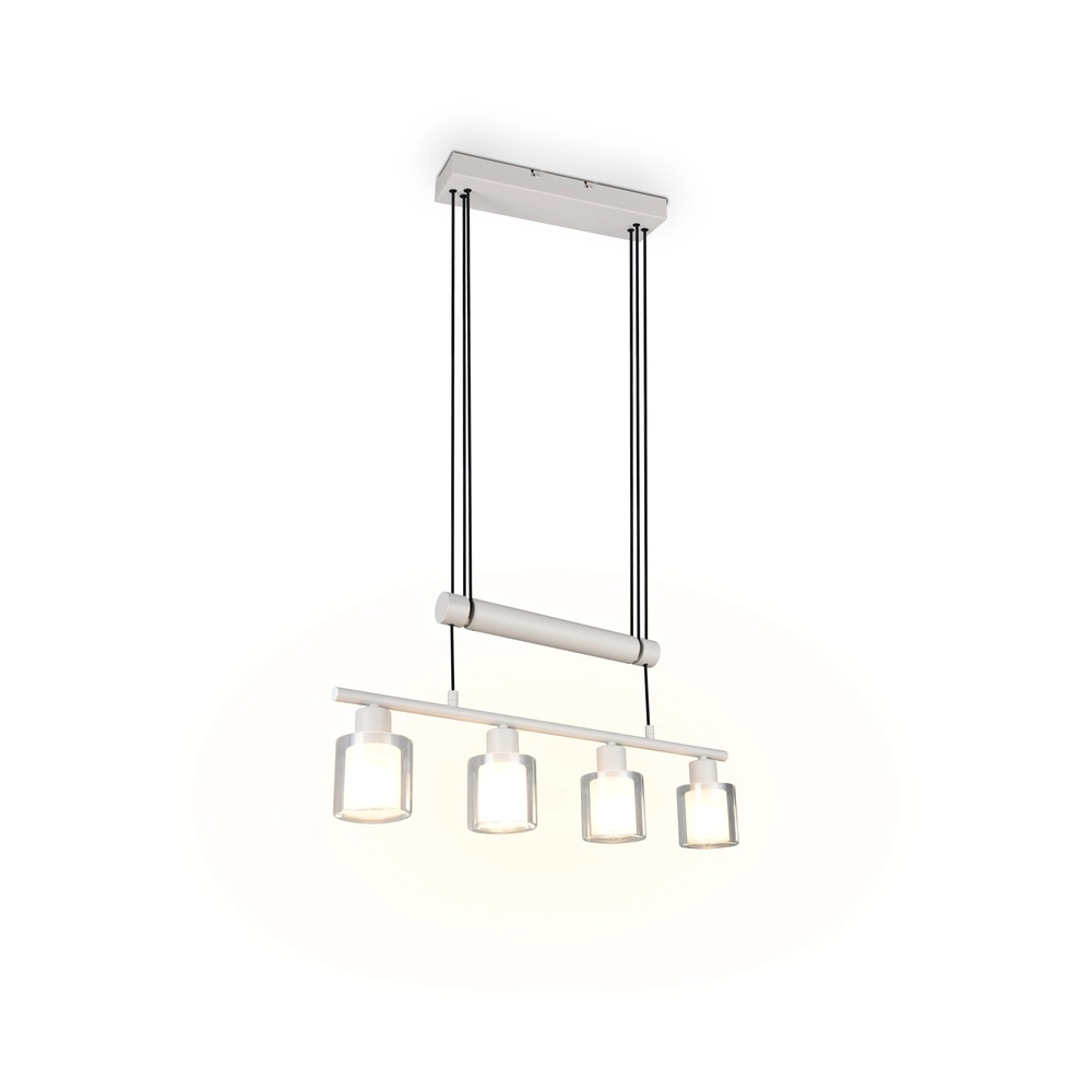 Lampe suspendue Neralo 4-gris clair