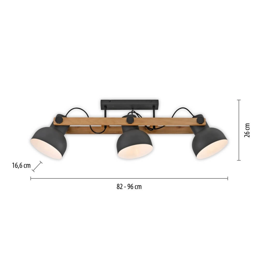 Plafonnier Cup 2.0 3 lumières Just Light 4043689000707