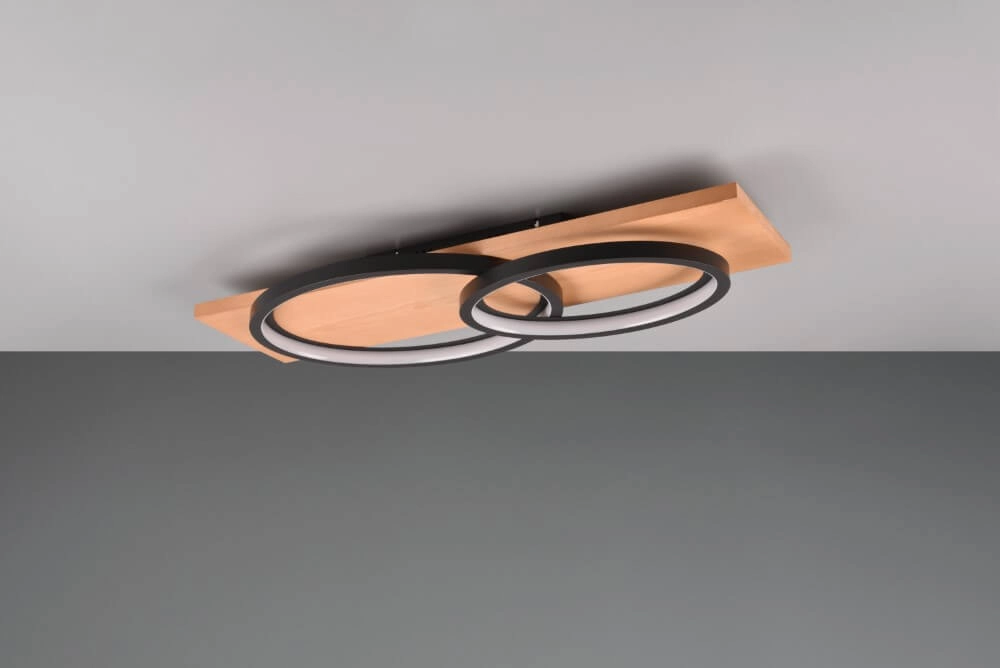 Plafonnier noir Barca conception Trio 4017807572148