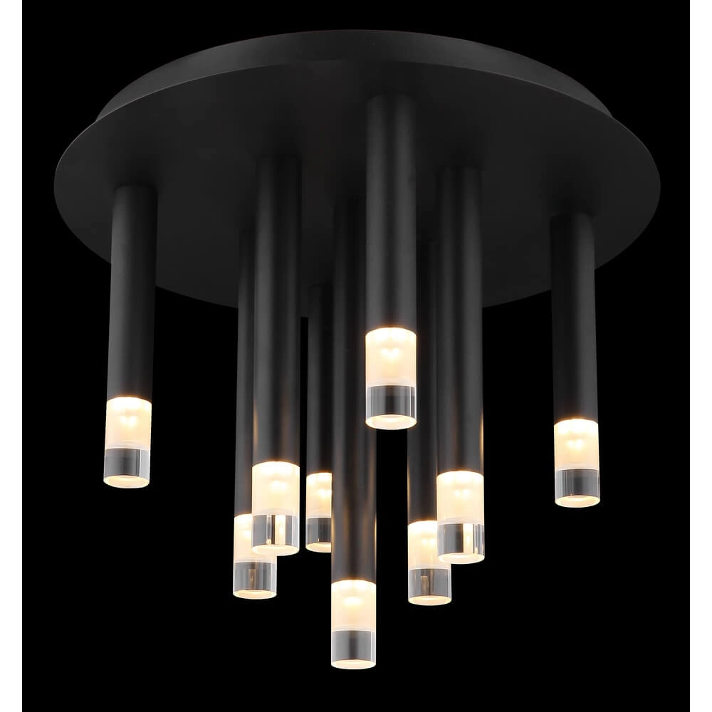 Plafonnier design Ryan 9 lumières noir Globo 9007371484058