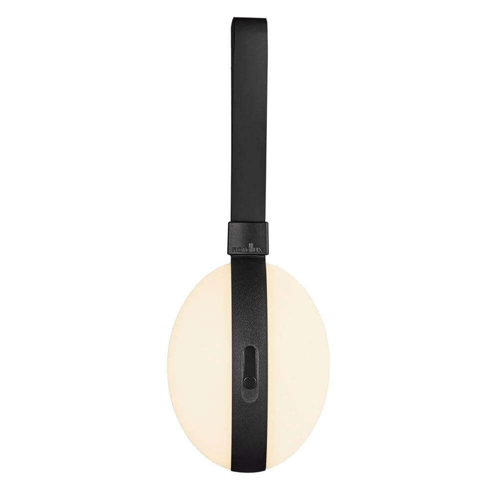 Lampe de table élégante Bring To-Go noir Ø 12cm Nordlux 5704924010545