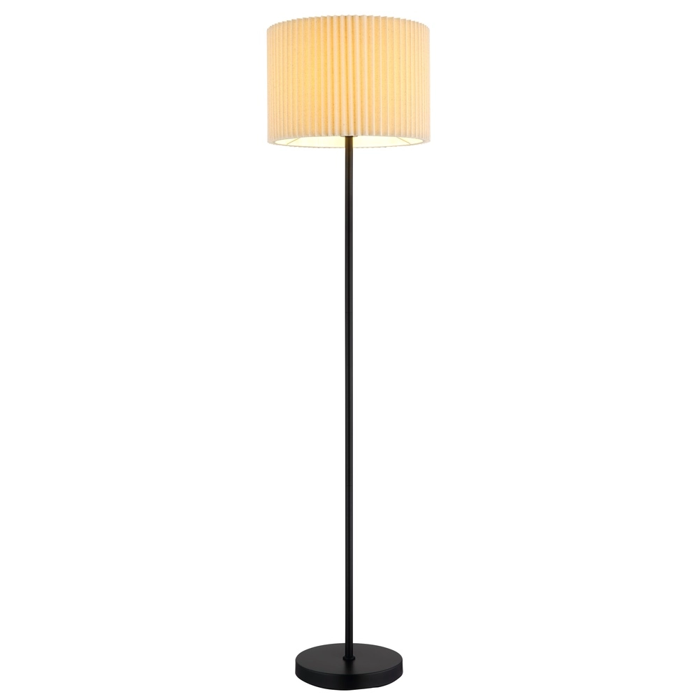 Lampe de pied Page Ø 38cm blanc avec noir