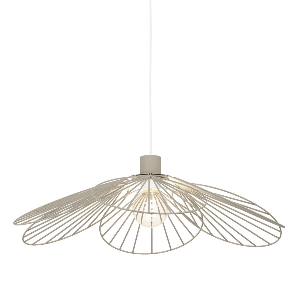 Lampe suspendue Binacua brun sable Ø 60 cm