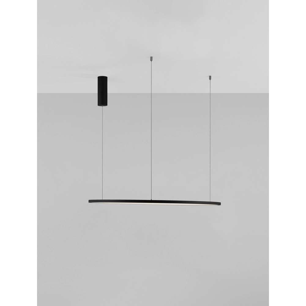 Suspension ronde Tarquin noir Ø 80cm Lyora 5212017438300