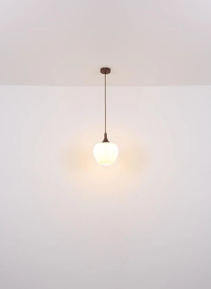 Lampe à suspension marron Maxy 1 lumière Ø 24cm Globo 9007371445356