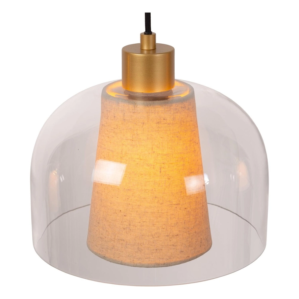 Lampe pendante de conception Gunhild Quinte or à 3 lumières Lucide 5411212303356