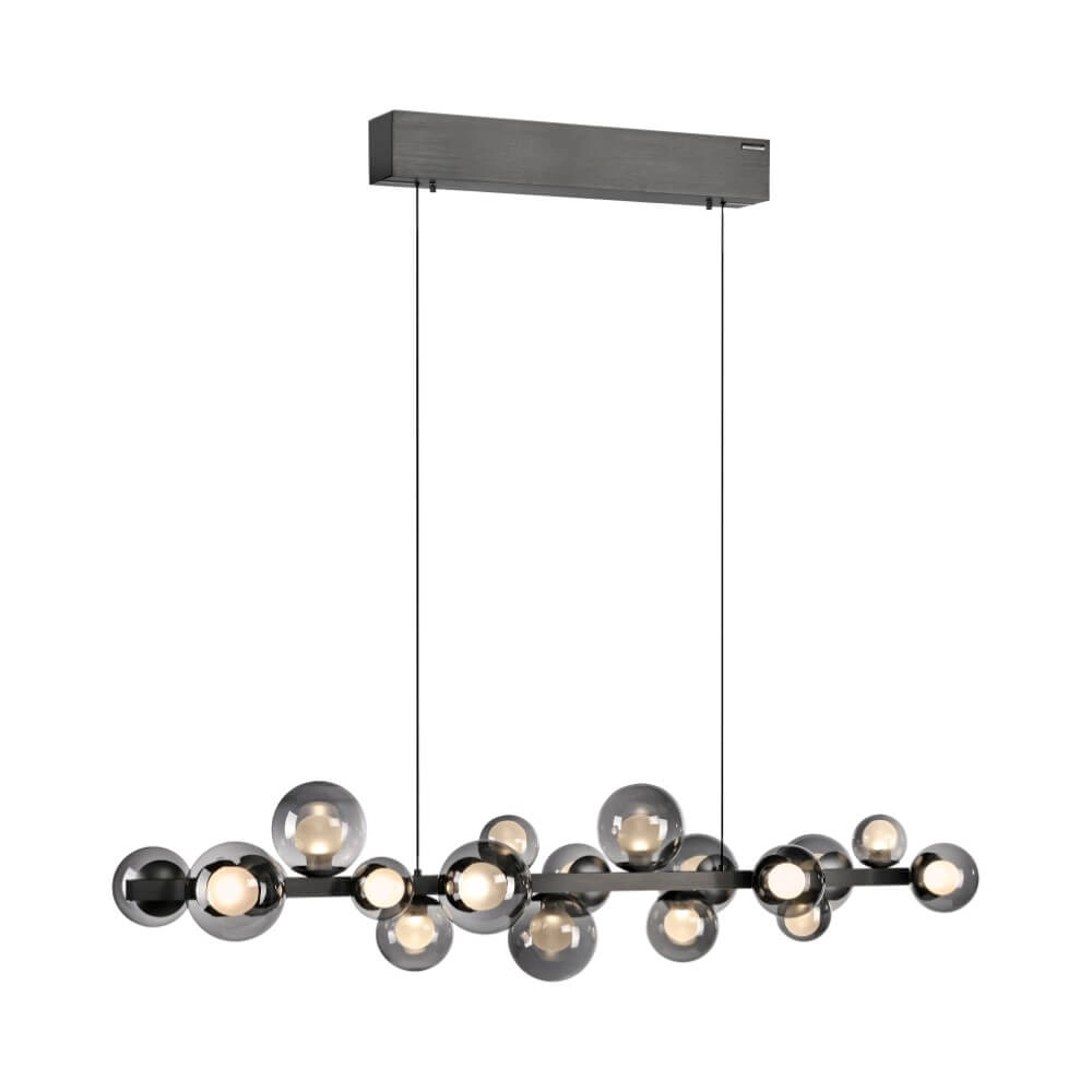 Lampe suspendue unique Pure E-Popup 18 gris clair Paul Neuhaus 4012248384411