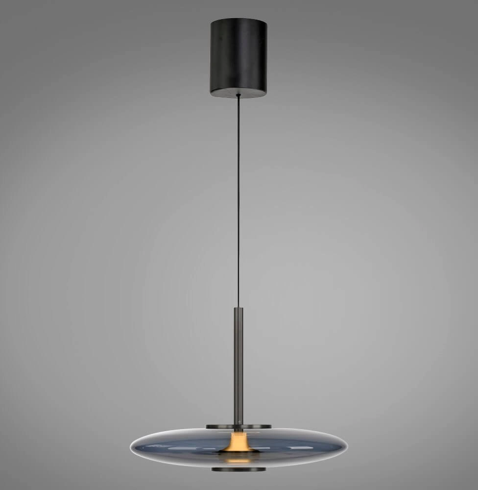 Lampe suspendue Pure E-Vitrum conception gris Paul Neuhaus 4012248382684