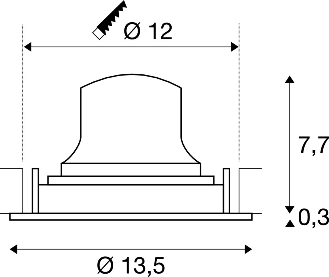 Spot encastré Numinos Move M noir 4000K - 20 deg SLV 4024163310697