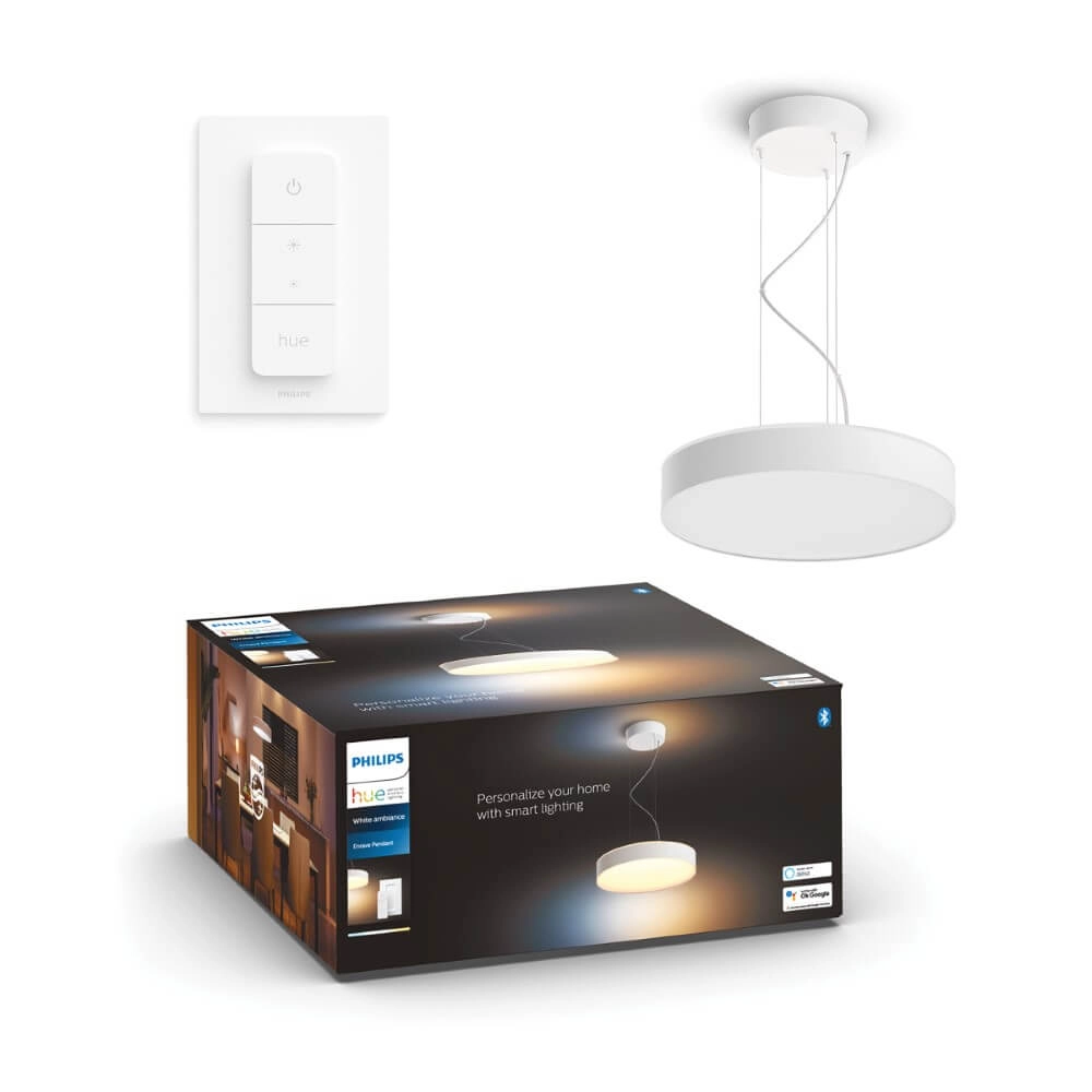 Lampe suspendue Hue Enrave - White Ambiance Ø 42,5 cm blanc Philips 8718696176573