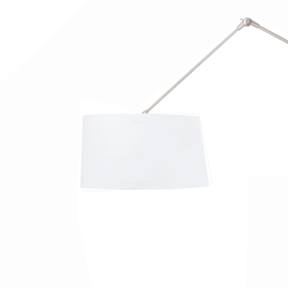 Lampadaire Gramineus 165 cm gris avec abat-jour blanc uni Steinhauer 8712746093735
