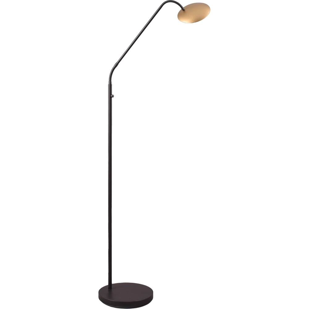 Lampe de lecture flexible Scala noir avec or