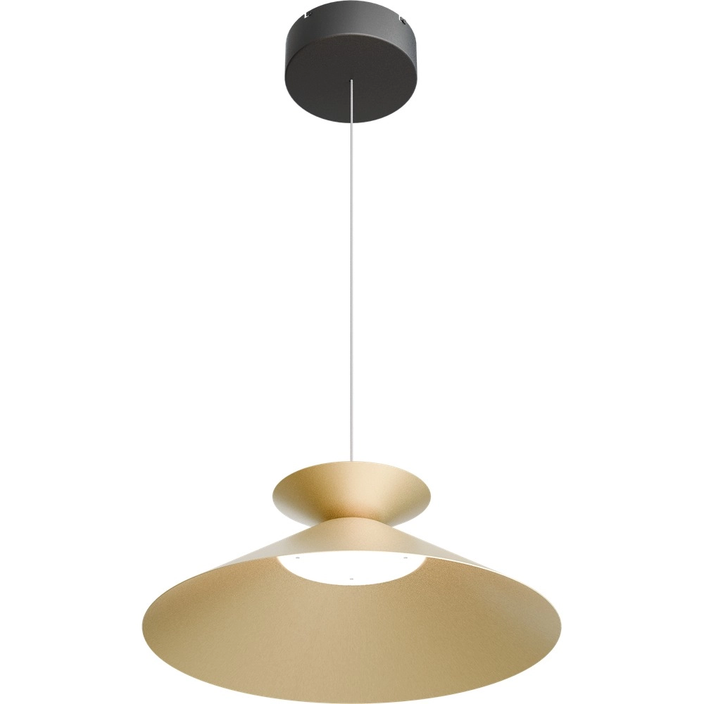 Lampe suspendue Ceppo noir avec or Ø 45cm avec lumière montante
