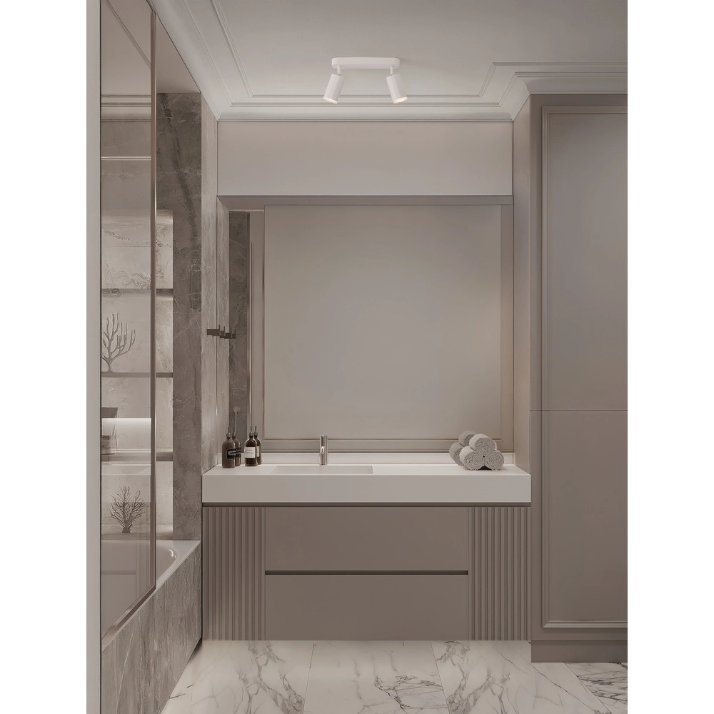 Spot monté en surface Mao 2 lumières blanches Lyora 5212017475282