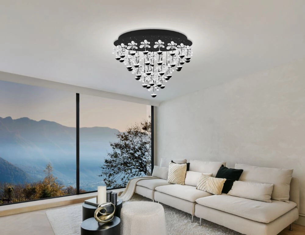 Plafonnier noir Pianopoli 2 Ø78cm Stars of Light 9008606270200