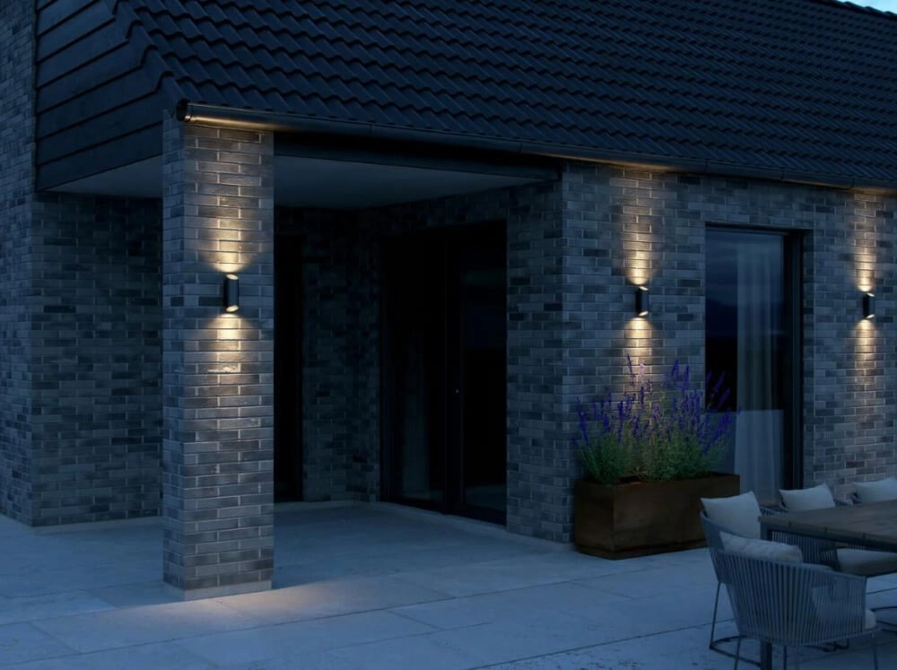 Lampe d'extérieur noire Nico Round Nordlux 5704924010958