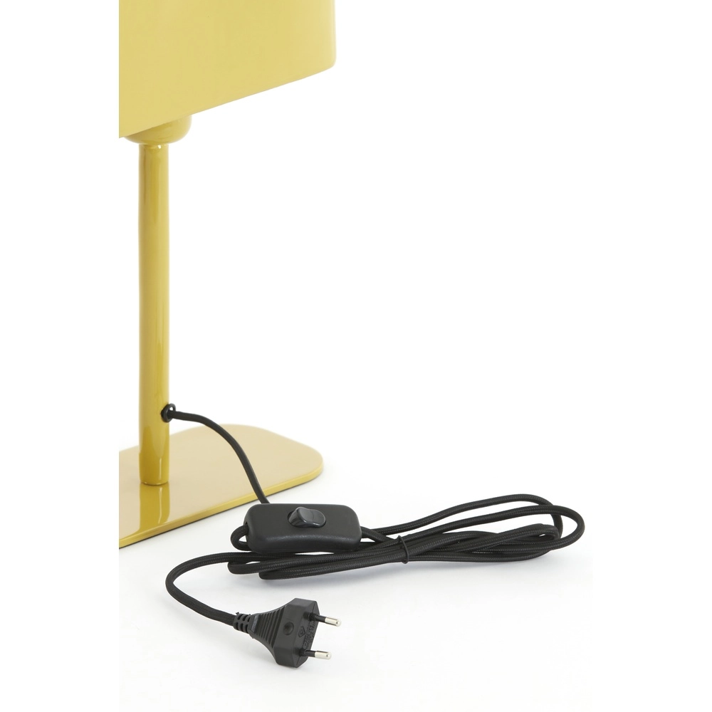 Lampe de chevet Elenie 20x10cm - jaune ocre brillant Light & Living 8717807818722