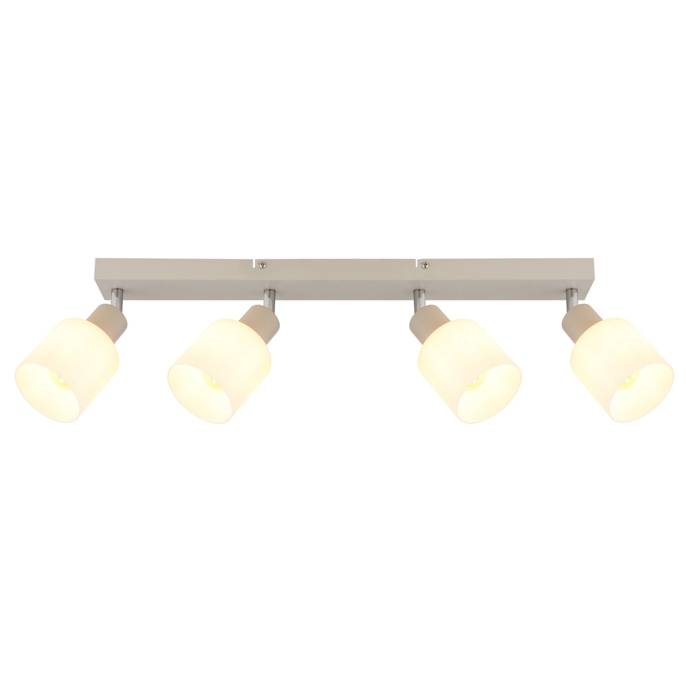 Spot de plafond 4 lumières Trent brun sable Globo 9007371566976