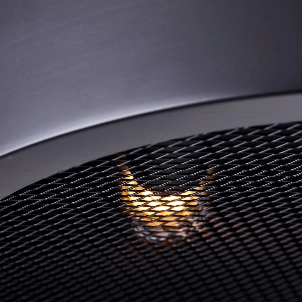 Plafonnier noir Sandros Ø 23cm avec maille Brilliant 4004353409448