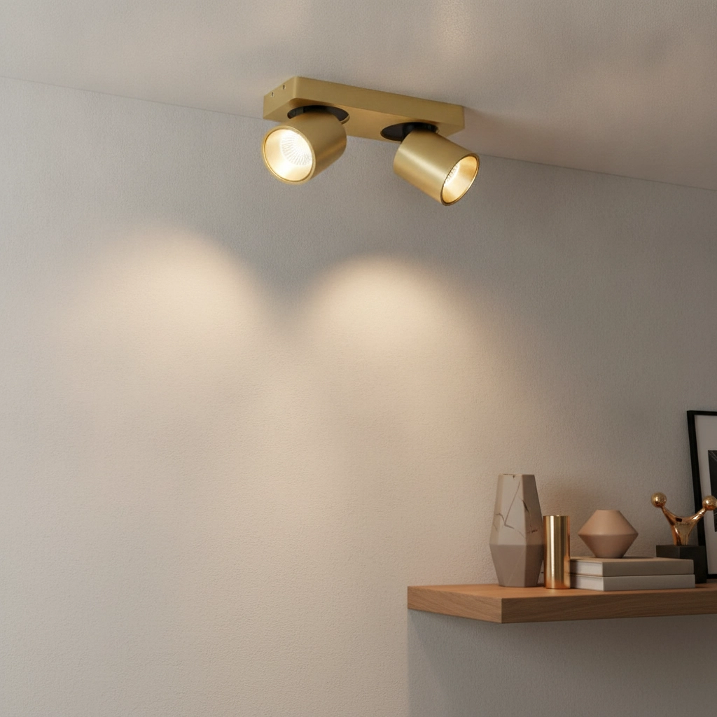 Spot LED Laguna Or 2 lumières
